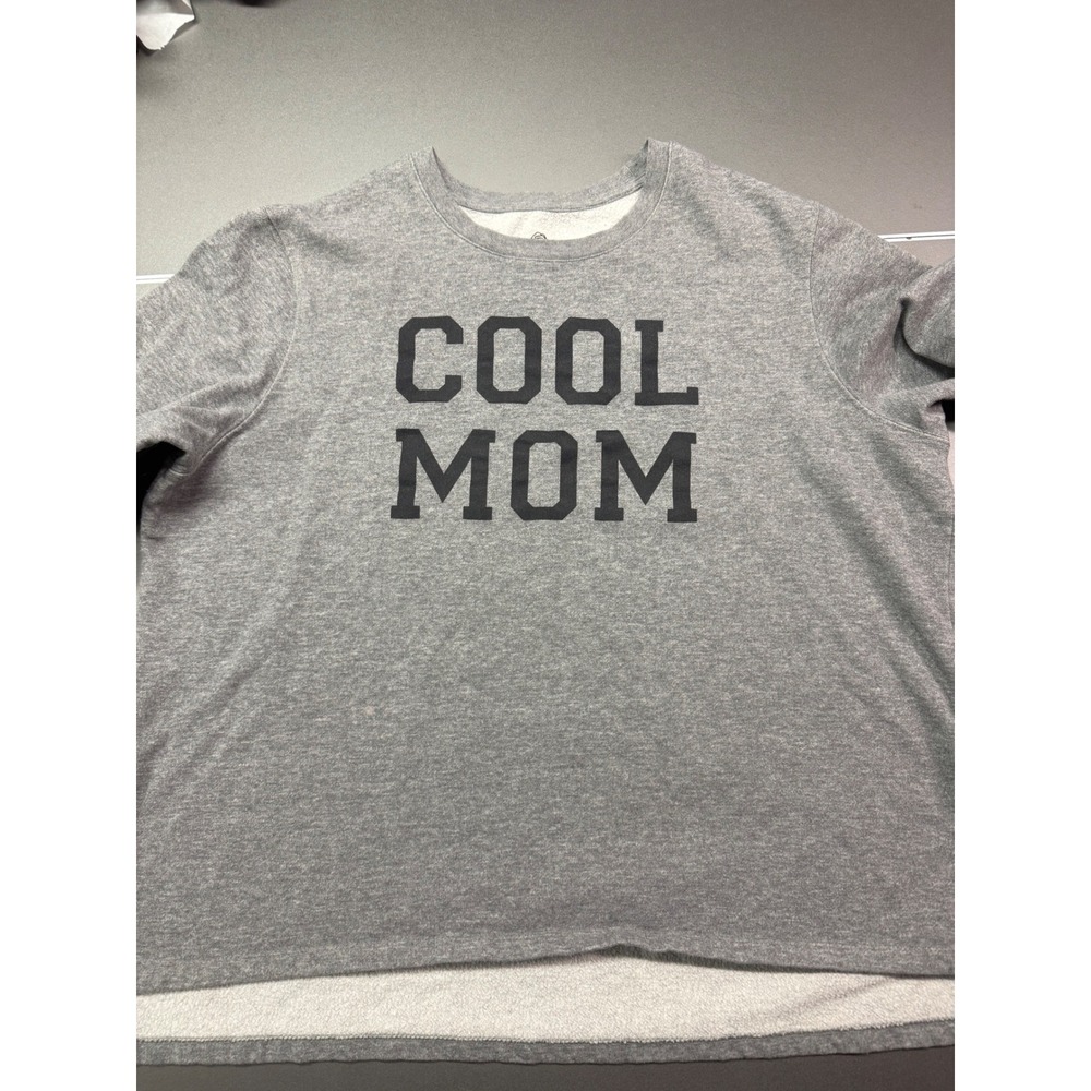 PositiviTees‎ Cool Mom Graphic Sweatshirt Womens XL 16/18 Long Sleeve Pullover